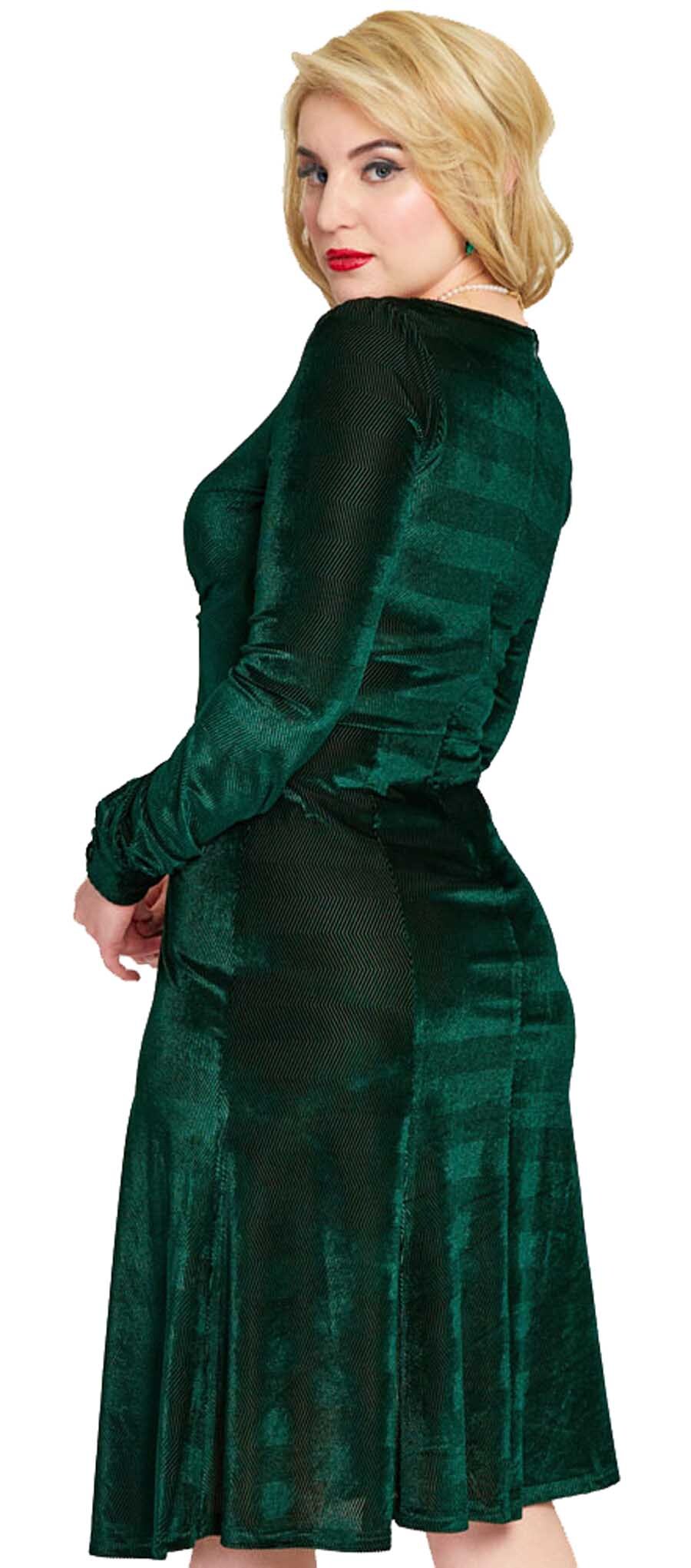 Voodoo_Vixen_VELVET_40s_DRESS_Vintage_SAMT_40er_Langarm_Kleid_Flare_Dress_-_Dunkelgruen-5UiRT8mXP0Sgm2
