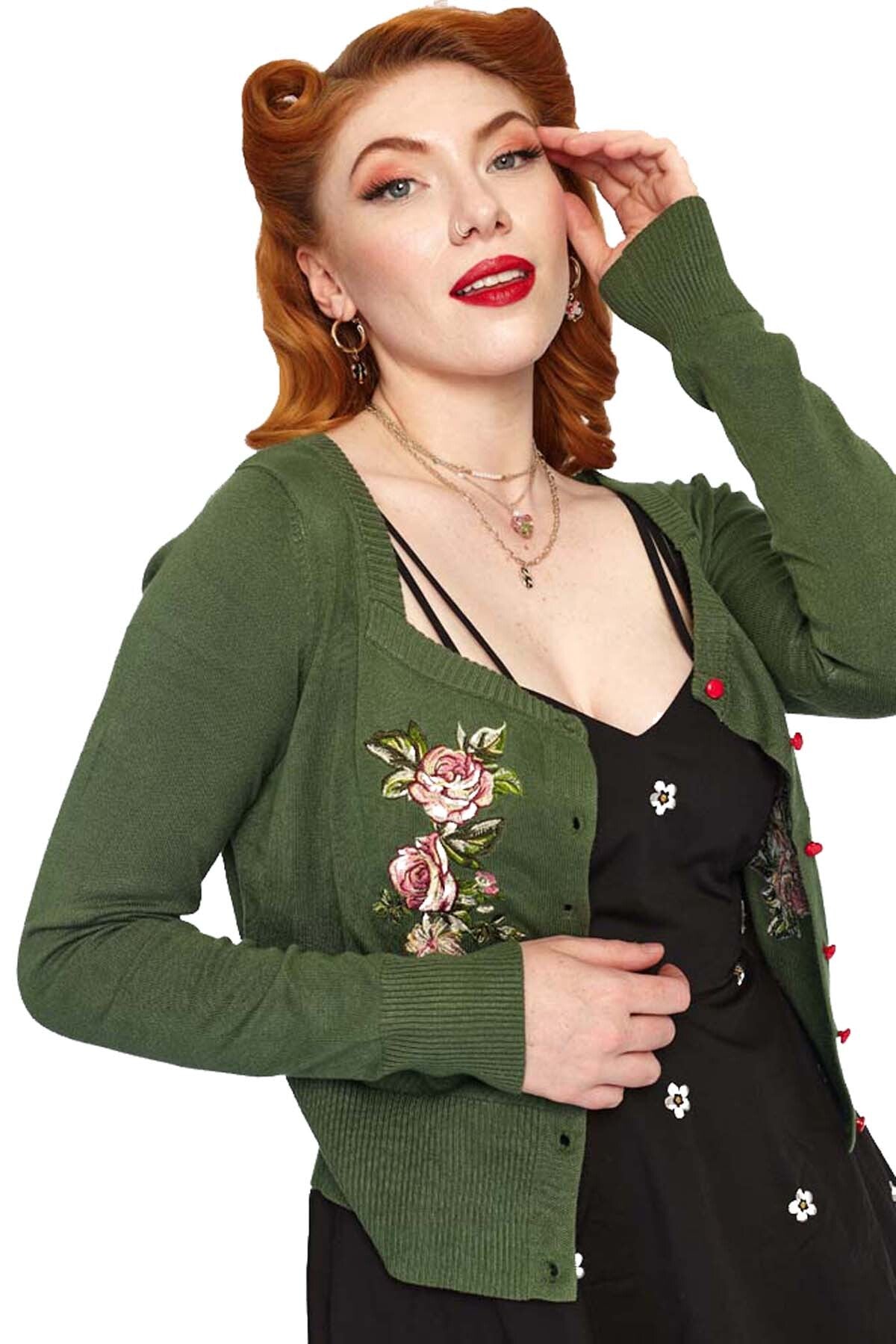 Voodoo_Vixen_VINTAGE_FLORAL_50s_FLOWER_EMBROIDERY_Strickjacke_CARDIGAN__Farngrn-2evoOTnuhINUcD