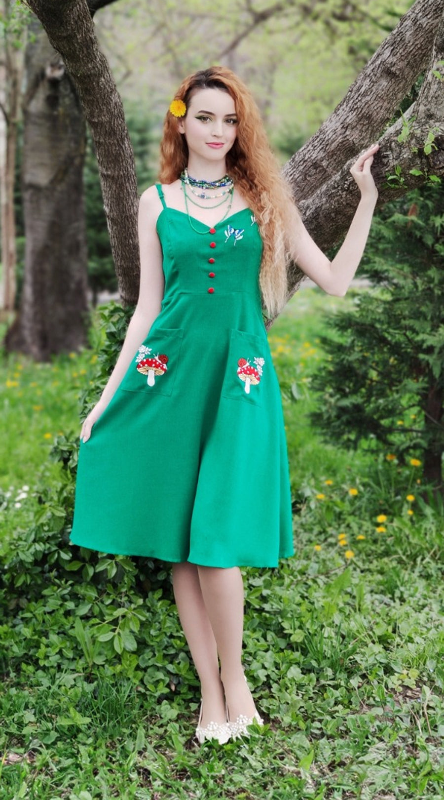 Voodoo_Vixen_WOODLAND_TOADSTOOL_Vintage_Sweetheart_ALinie_Slip_DRESS_Traeger_Kleid-6xQsVBwKTVcF9x