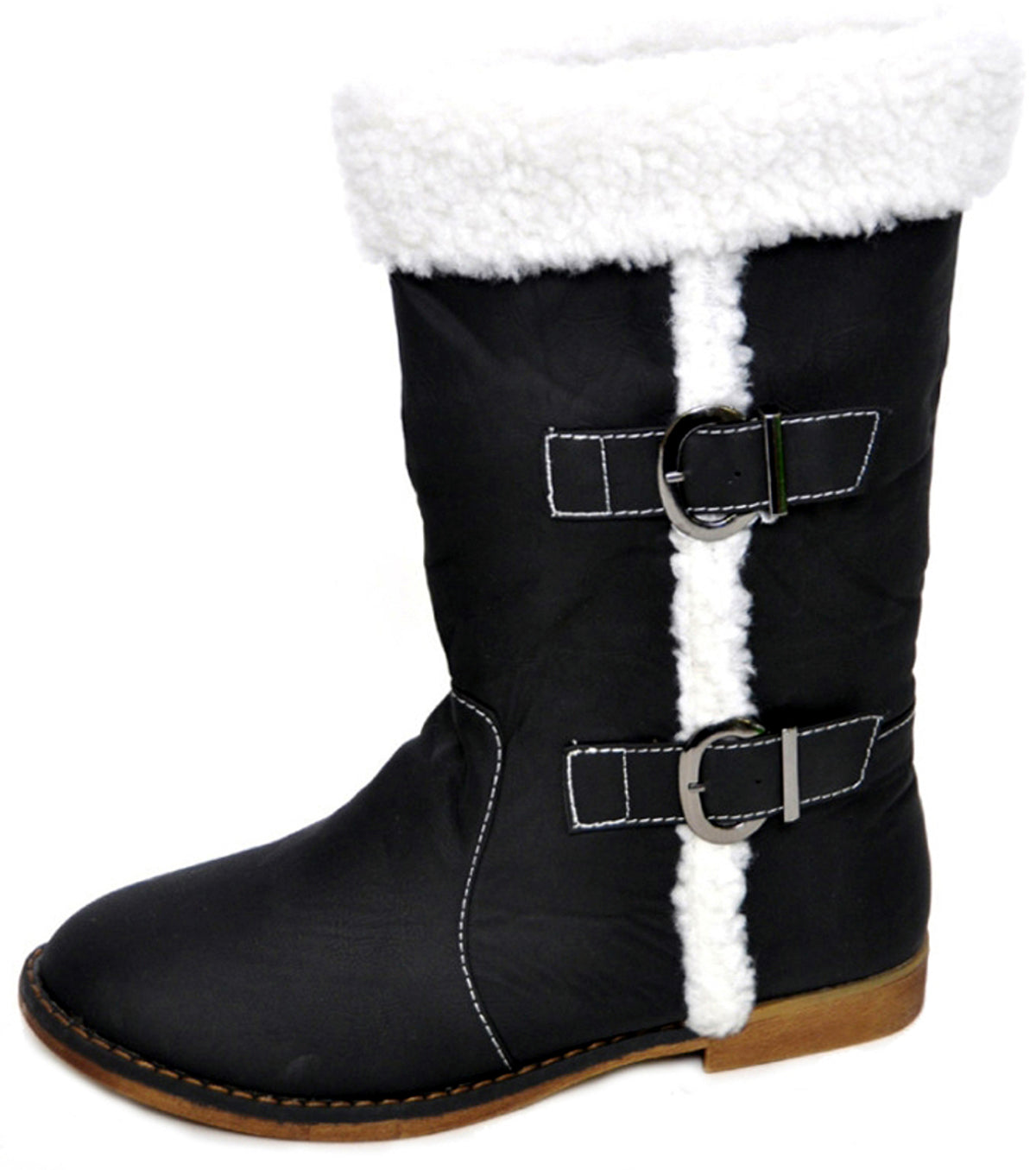 Warme_Winterstiefel_BIKER_BOOTS_mit_Fake_Fur_Krempe