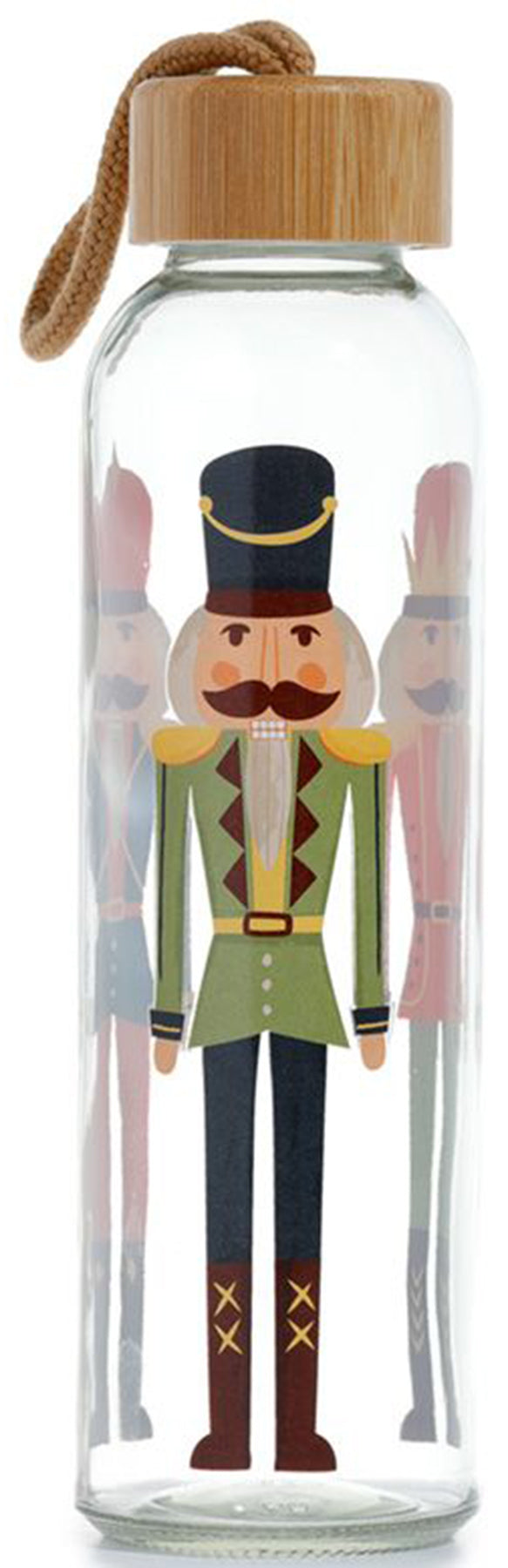Weihnachten_Nussknacker_500ml_wiederverwendbare_Glaswasserflasche_mit_Bambusdeckel_killer_kirsche_5