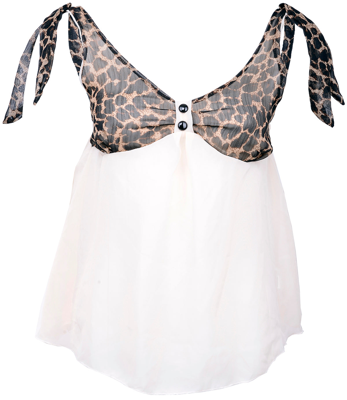 Zartes_LEOPARD_Leo_Chiffon_Babydoll_TOP_weiss6mOGi2Zvf83fY