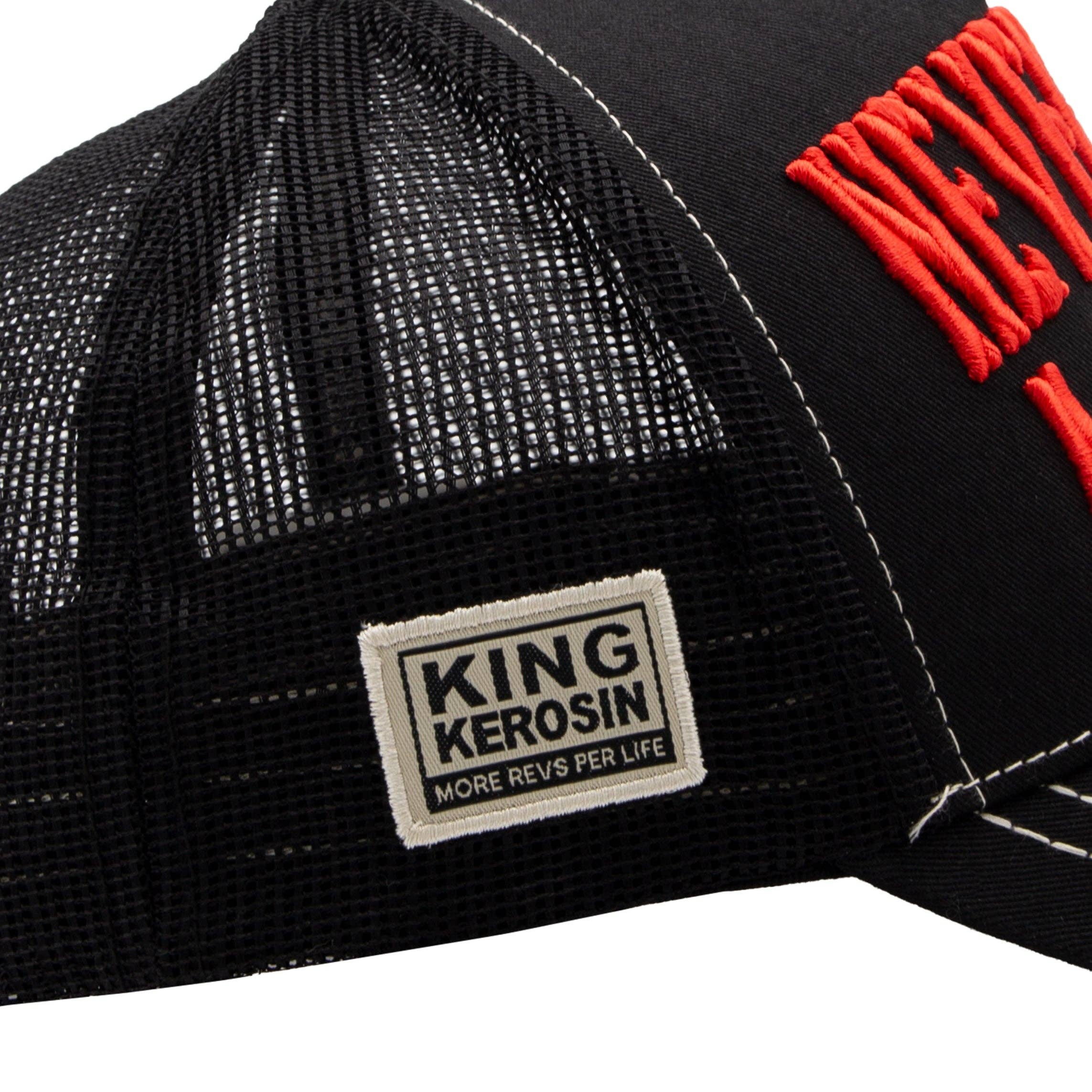 King Kerosin  «Never Fuck a Fucker» Oldschool Trucker Cap - Schwarz