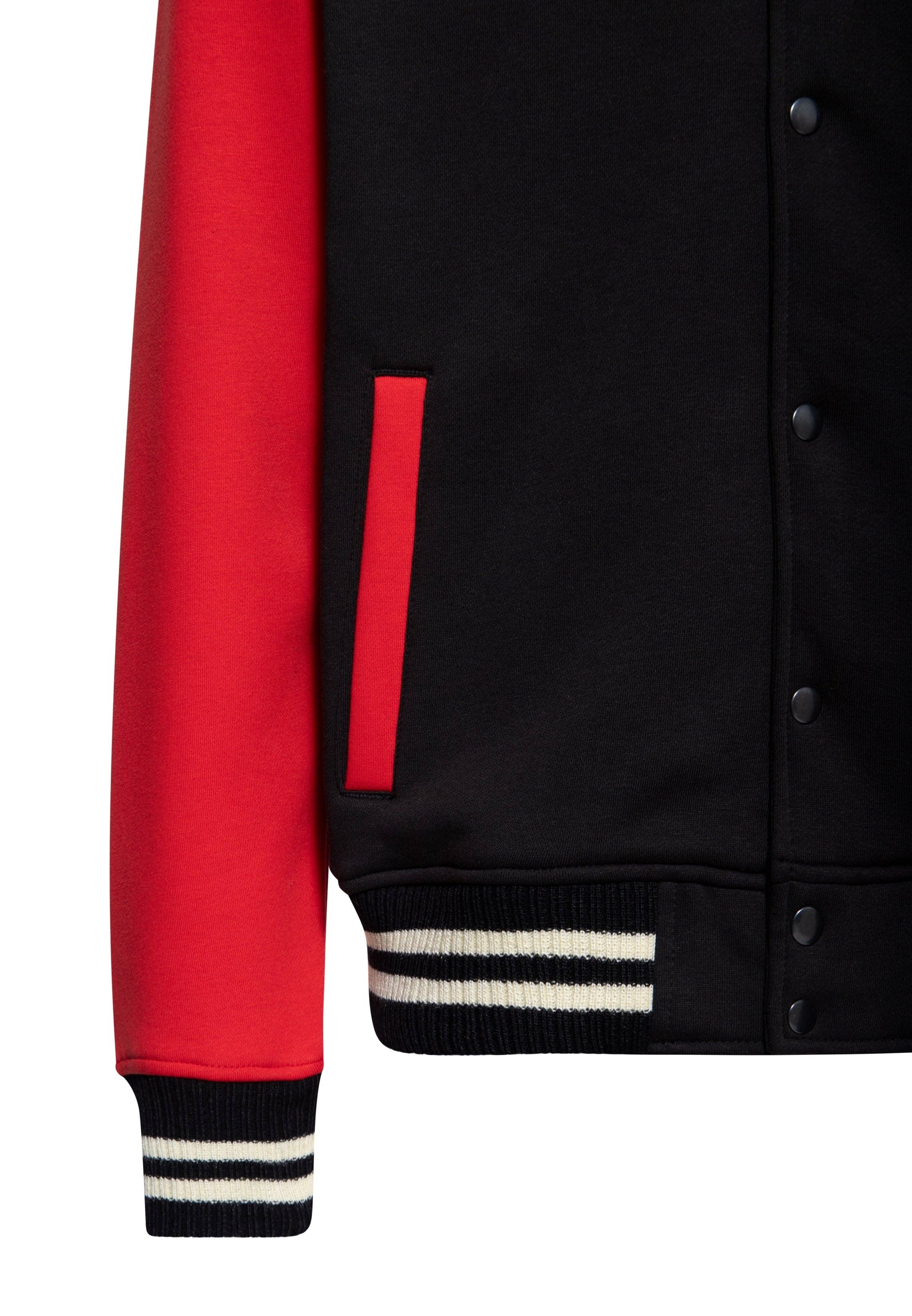 King Kerosin «Faster Than The Wind» Oldschool Retro Hot Rod Collegejacke - Schwarz
