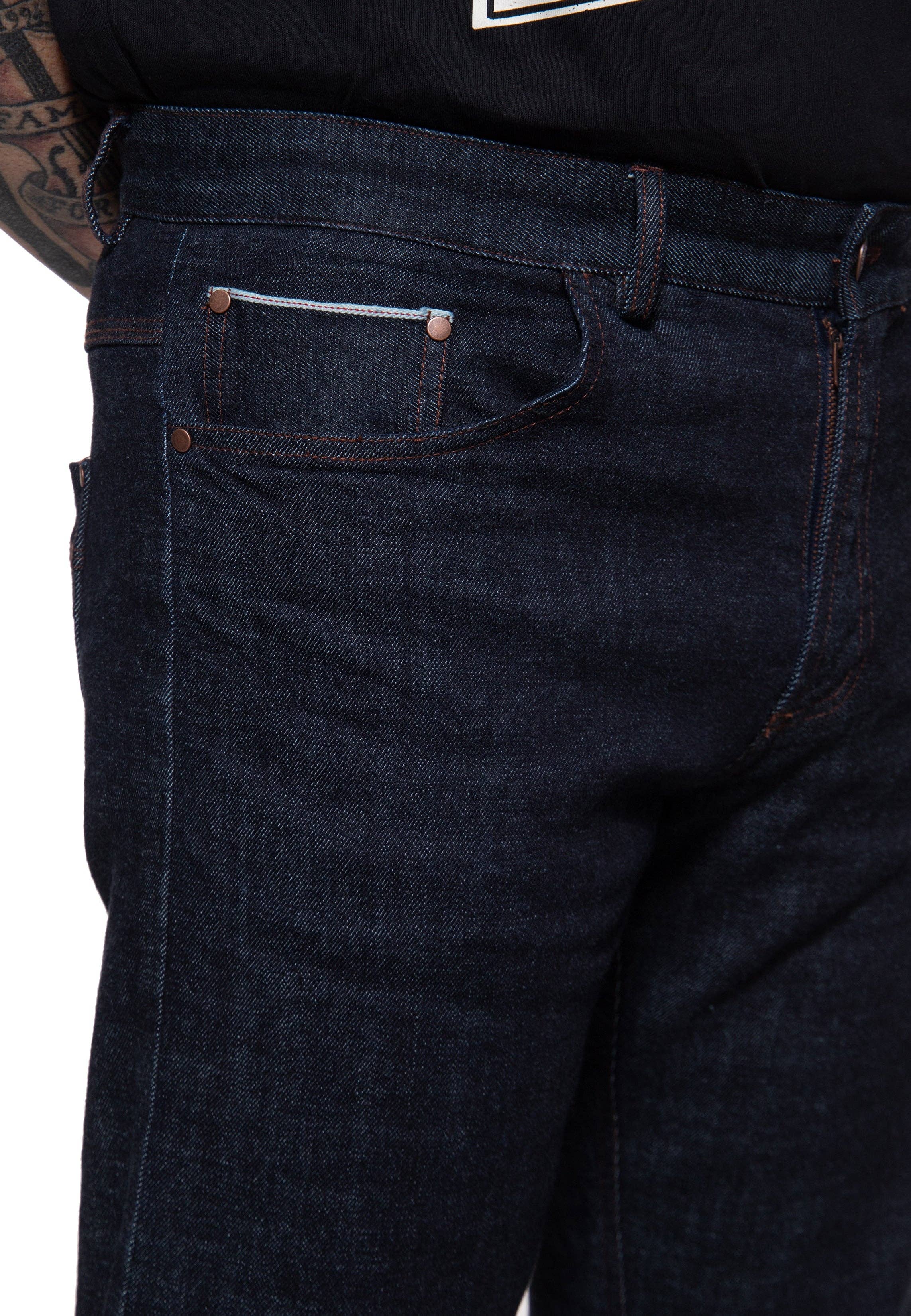 King Kerosin «Robin Selfedge» Cinch Back Oldschool Regular Fit Jeanshose / Jeans