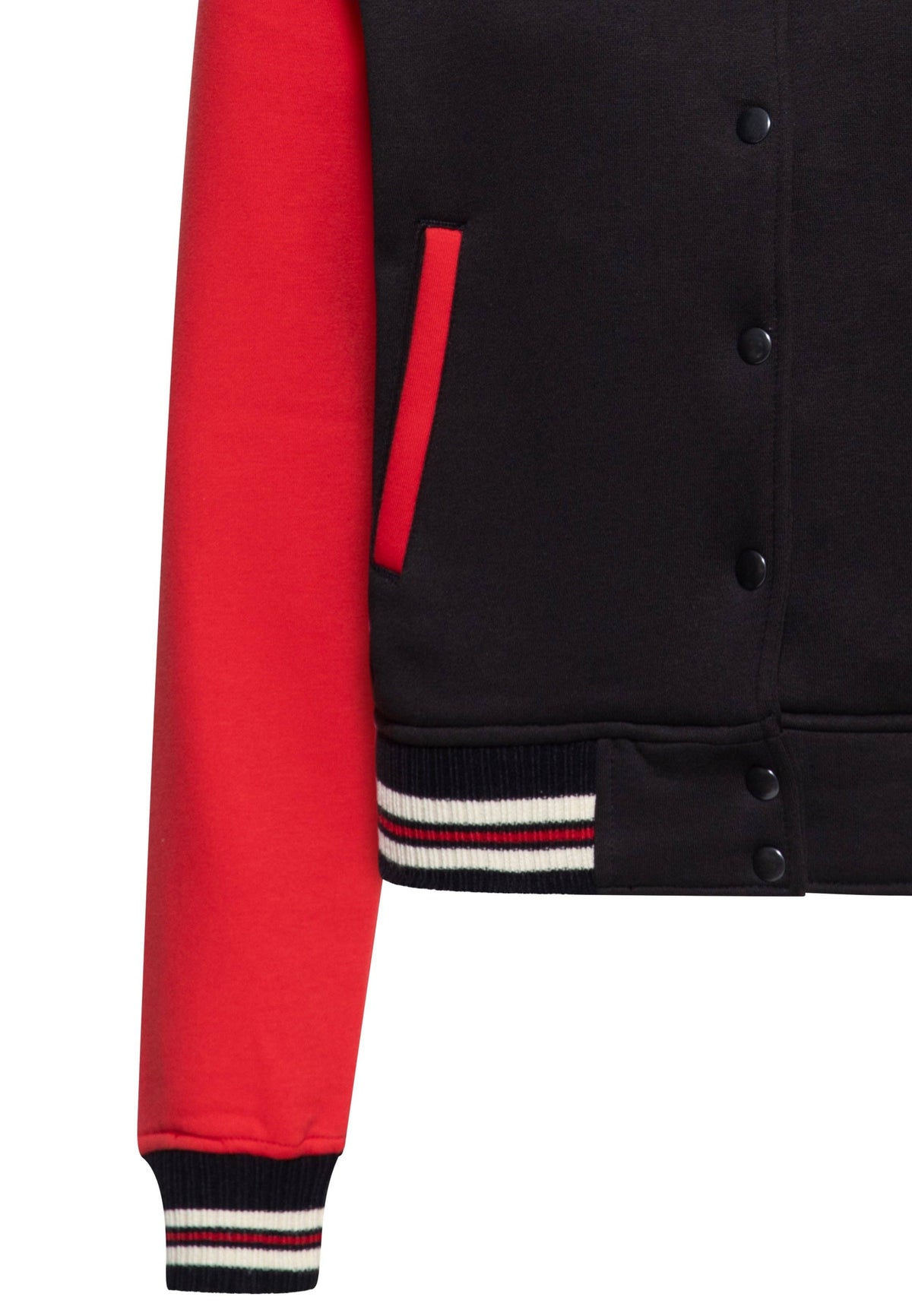 Queen Kersoin «We Can Do It» Western Pin Up Retro Oldschool Collegejacke - Schwarz