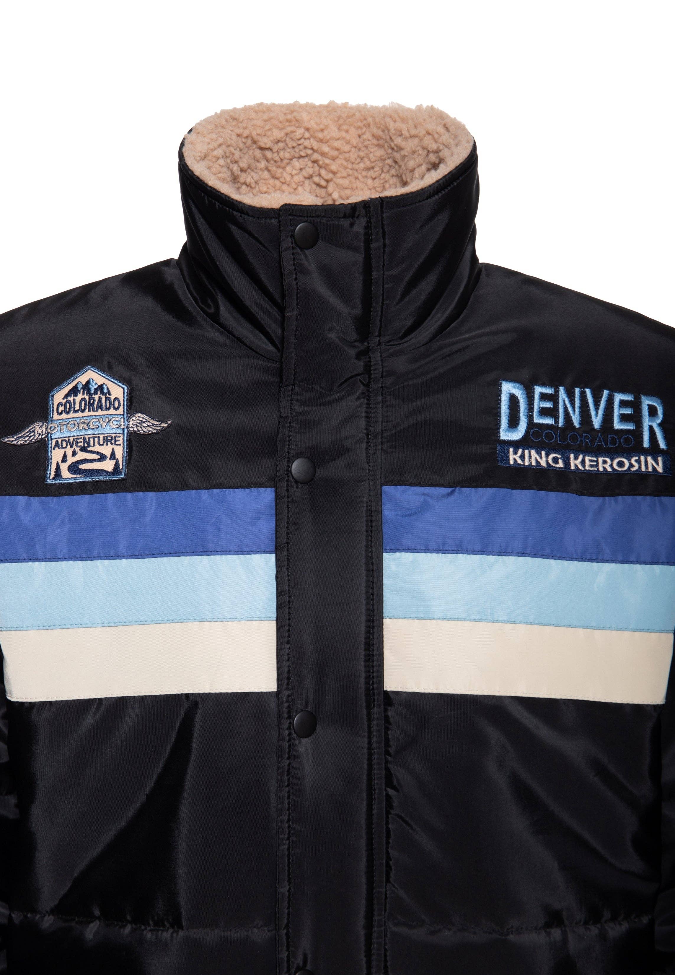 King Kerosin «Motor Traveller» Oldschool Retro Denver-Colorado Steppjacke / Winterjacke
