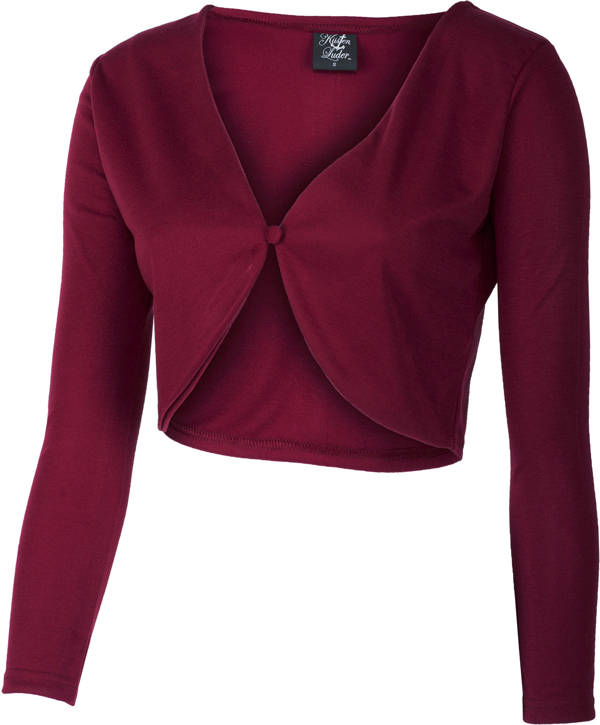 uestenluder_BABETH_Vintage_Basic_Jacke_RETRO_Langarm_BOLERO_-_Bordeauxrot_02UO3rZgPAOadtP